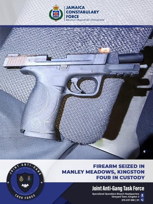Four Arrested After Firearm Seized in Kingston Raid